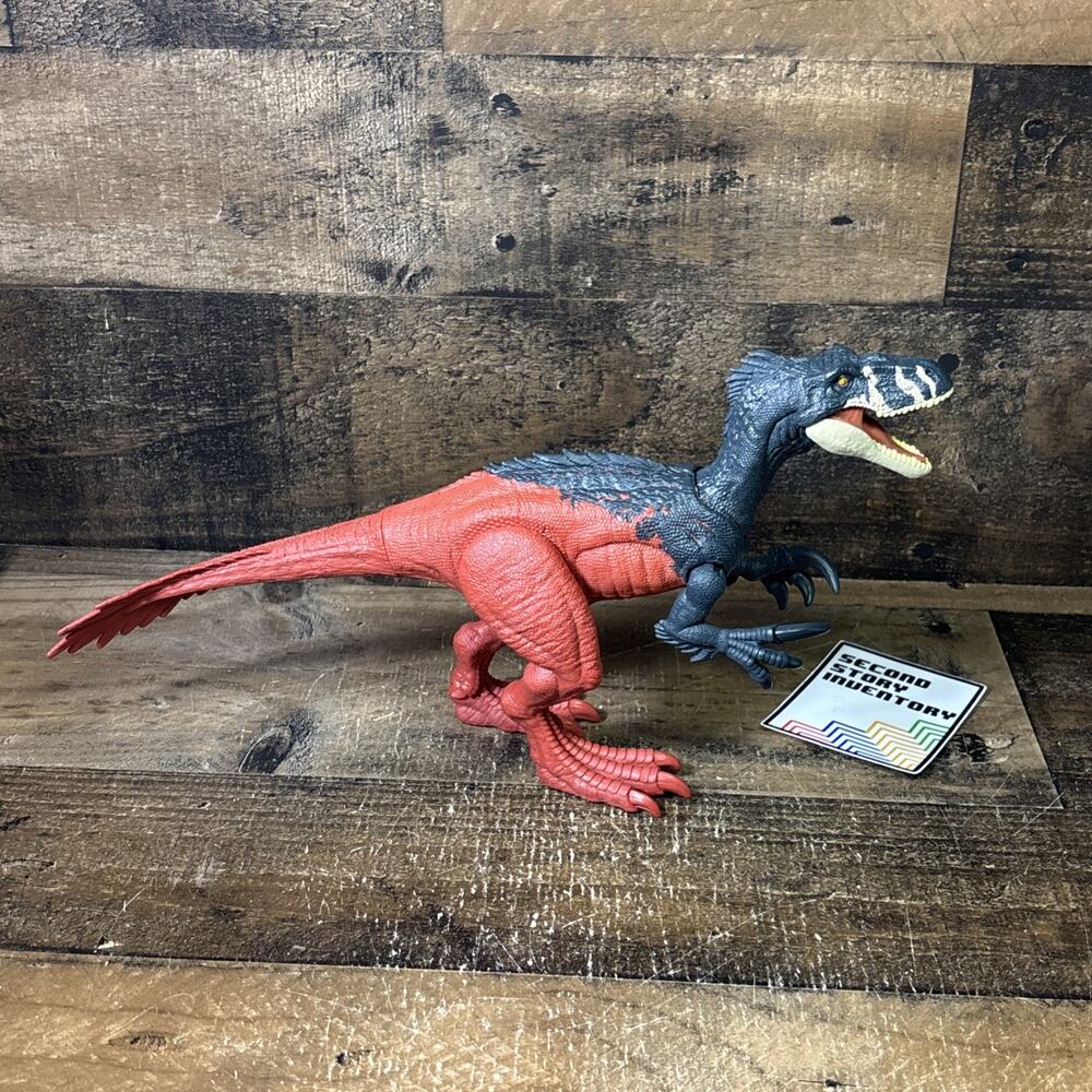 Jurassic World Dominion Roar Strikers Megaraptor Dinosaur Action Figure WORKS